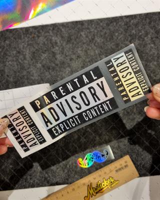 HLG57 Hologram Ebeveyn Kontrolü Sakıncalı İçerik Yazılı Etiket Seti