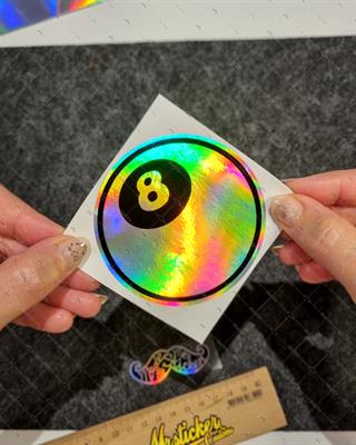 HLG66 Hologram Eight Ball Etiketi