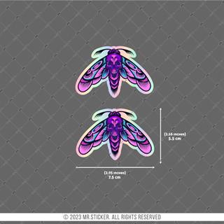 HLG77 Hologram Kurukafalı Güve Etiketi 2li Set