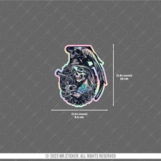 HLG79 Hologram Gangsta Motifli Bomba Etiketi