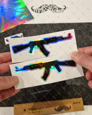HLG83 Hologram Tüfek Etiketi Simetrik İkili Set
