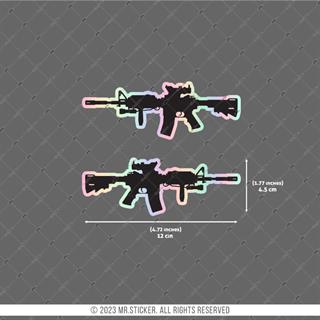 HLG84 Hologram Tüfek Etiketi Simetrik İkili Set