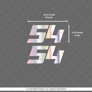 HLG98 Hologram 54 Numara Etiketi 2 li Set