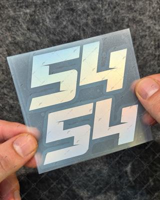 HLG98 Hologram 54 Numara Etiketi 2 li Set