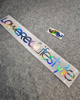 HLG99 Hologram Lowered Lifestyle Yazii Etiket