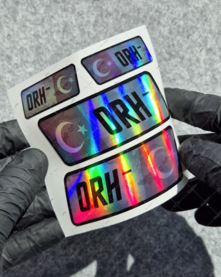 HLGBT11 Hologram 0 Rh Negatif (-) Kan Grubu Etiket Seti