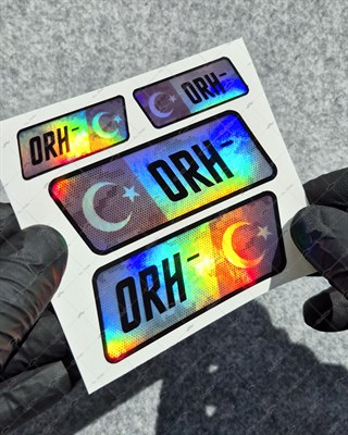 HLGBT11 Hologram 0 Rh Negatif (-) Kan Grubu Etiket Seti