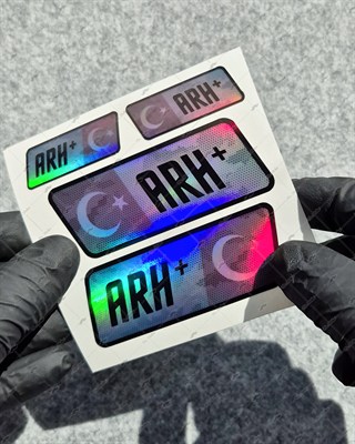 HLGBT13 Hologram A Rh Pozitif (+) Kan Grubu Etiket Seti