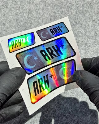 HLGBT13 Hologram A Rh Pozitif (+) Kan Grubu Etiket Seti
