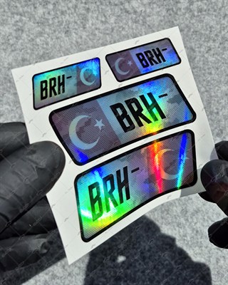 HLGBT16 Hologram B Rh Negatif (-) Kan Grubu Etiket Seti
