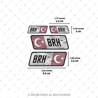 HLGBT16 Hologram B Rh Negatif (-) Kan Grubu Etiket Seti