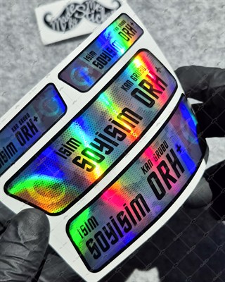 HLGBT19 Hologram İsme Özel Kan Grubu Etiket Seti