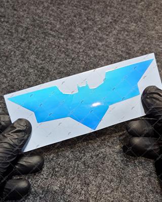 LMT1 Mavi Mor Renk Geçişli Özel Seri Yarasa Sticker