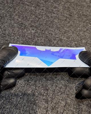 LMT1 Mavi Mor Renk Geçişli Özel Seri Yarasa Sticker