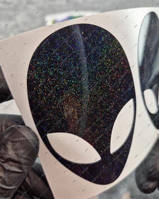 LMT16 Limited Edition Galaksi Efektli Uzaylı Stickerı