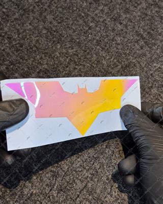 LMT2 Turuncu Pembe Renk Geçişli Özel Seri Yarasa Sticker