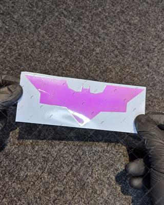 LMT2 Turuncu Pembe Renk Geçişli Özel Seri Yarasa Sticker