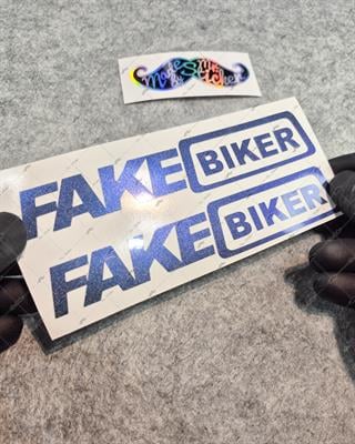 LMT28 Limited Edition Mavi Galaksi Efektli Fake Biker Etiketi 2li Set