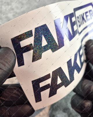 LMT28 Limited Edition Mavi Galaksi Efektli Fake Biker Etiketi 2li Set