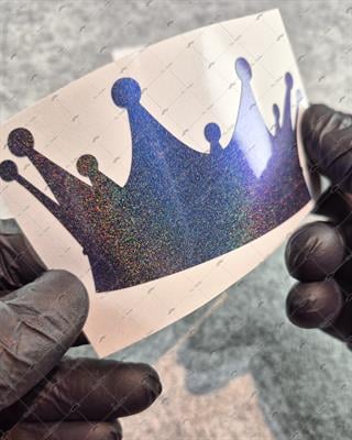 LMT29 Limited Edition Mavi Galaksi Efektli Kral Tacı Etiketi