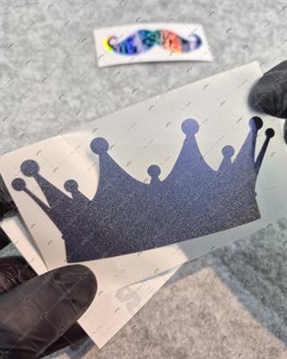 LMT29 Limited Edition Mavi Galaksi Efektli Kral Tacı Etiketi