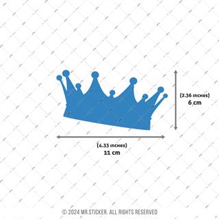 LMT29 Limited Edition Mavi Galaksi Efektli Kral Tacı Etiketi