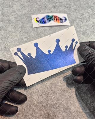 LMT29 Limited Edition Mavi Galaksi Efektli Kral Tacı Etiketi