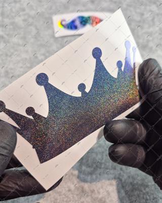 LMT29 Limited Edition Mavi Galaksi Efektli Kral Tacı Etiketi