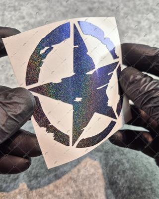 LMT32 Limited Edition Mavi Galaksi Efektli Asker Yıldızı Etiketi