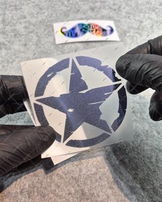 LMT32 Limited Edition Mavi Galaksi Efektli Asker Yıldızı Etiketi