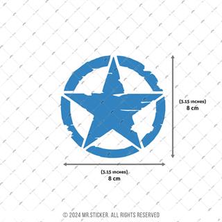 LMT32 Limited Edition Mavi Galaksi Efektli Asker Yıldızı Etiketi