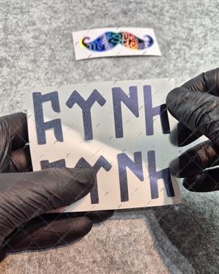 LMT34 Limited Edition Mavi Galaksi Efektli Göktürkçe Türk Yazısı İkili Set