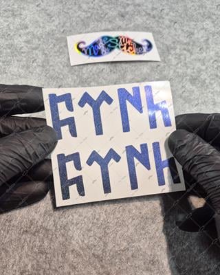 LMT34 Limited Edition Mavi Galaksi Efektli Göktürkçe Türk Yazısı İkili Set