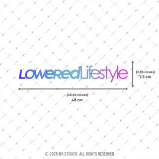 LMT42 Mavi Mor Renk Geçişli Lowered Lifesytle Yazılı Etiket