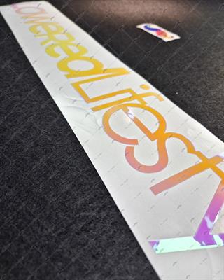 LMT41 Turuncu Pembe Renk Geçişli Lowered Lifesytle Yazılı Etiket