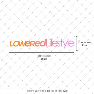 LMT41 Turuncu Pembe Renk Geçişli Lowered Lifesytle Yazılı Etiket