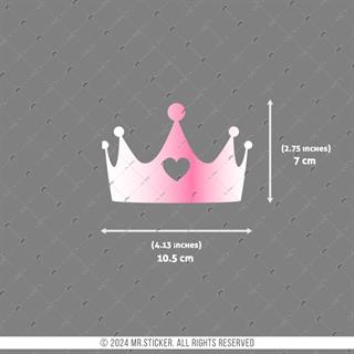 LMT6 Limited Edition Pembe Yaldız Efektli Taç Stickerı