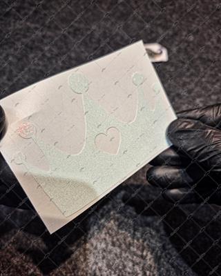 LMT6 Limited Edition Pembe Yaldız Efektli Taç Stickerı