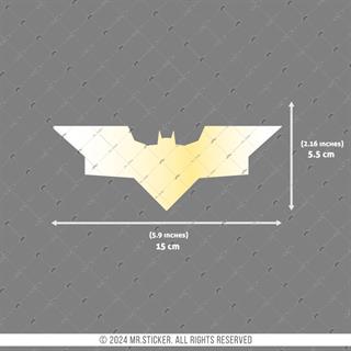 LMT7 Limited Edition Altın Yaldız Efektli Yarasa Stickerı