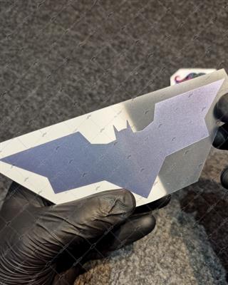 LMT9 Limited Edition Mavi Gri Mor Renk Geçişli Yarasa Stickerı