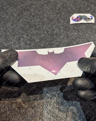 LMT9 Limited Edition Mavi Gri Mor Renk Geçişli Yarasa Stickerı