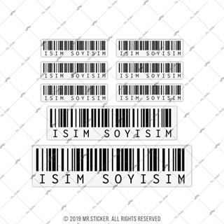 PRS15 Reflektif Barkod Seti 8 Parca