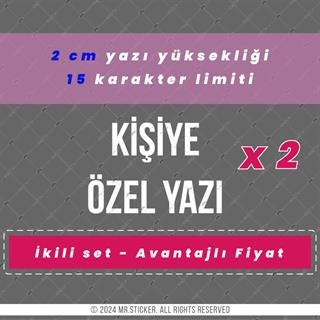 PRS20 Berlin Yazı Tipi Avantaj Set 2cm Yükseklik 15 karakter