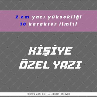PRS22 Adana Yazı Tipi 2cm Yükseklik 10 karakter