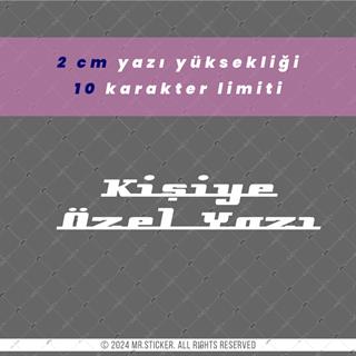 PRS23 Milano Yazı Tipi 2cm Yükseklik 10 karakter