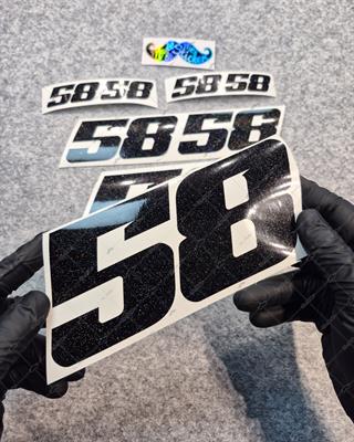 PRS28 Galaxy Efektli 6 Parça Custom Numara Seti