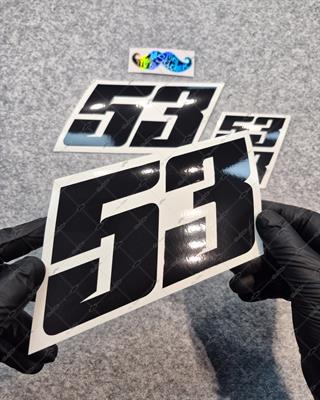 PRS29 Siyah Reflektif Custom Numara Seti