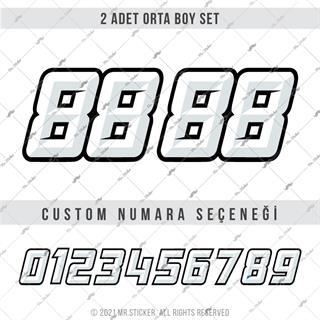 PRS3 Reflektif Kisiye Ozel Yaris Numarasi Seti