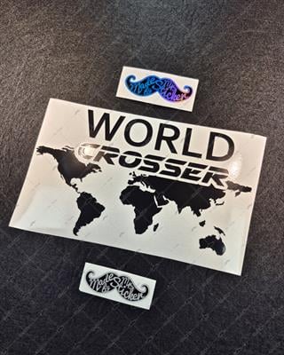 RFBK11 Siyah Reflektif World Crosser (Dunyayi Gezen) Etiketi