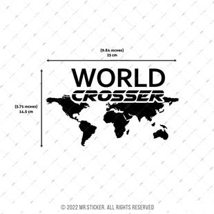 RFBK11 Siyah Reflektif World Crosser (Dunyayi Gezen) Etiketi